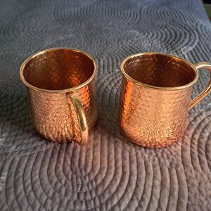 Copper Mugs set of 2 + standard cocktail shaker